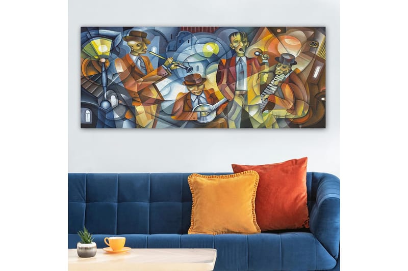 Canvasbilde YTY People Flerfarget - 120x50 cm - Innredning - Bilder & kunst - Lerretsbilder