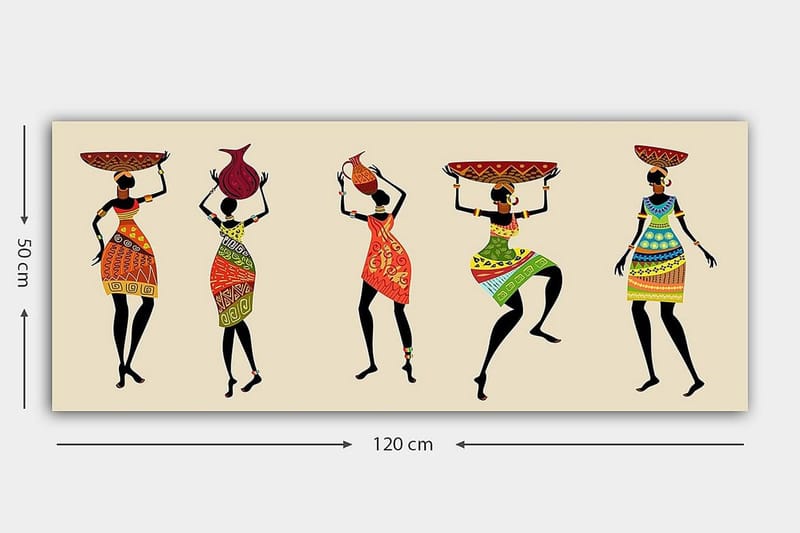 Canvasbilde YTY People Flerfarget - 120x50 cm - Innredning - Bilder & kunst - Lerretsbilder
