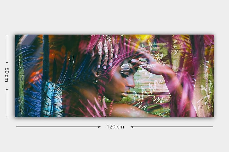 Canvasbilde YTY People Flerfarget - 120x50 cm - Innredning - Bilder & kunst - Lerretsbilder