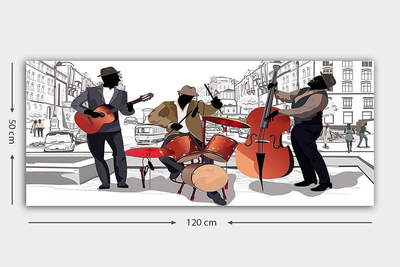 Canvasbilde YTY People Flerfarget - 120x50 cm - Innredning - Bilder & kunst - Lerretsbilder
