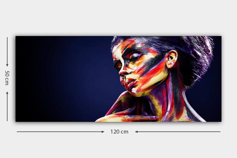 Canvasbilde YTY People Flerfarget - 120x50 cm - Innredning - Bilder & kunst - Lerretsbilder