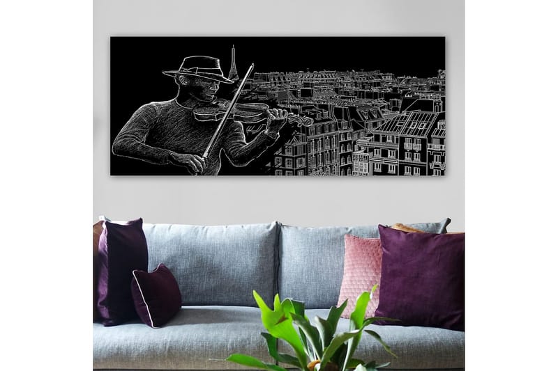 Canvasbilde YTY People Flerfarget - 120x50 cm - Innredning - Bilder & kunst - Lerretsbilder