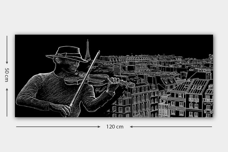 Canvasbilde YTY People Flerfarget - 120x50 cm - Innredning - Bilder & kunst - Lerretsbilder