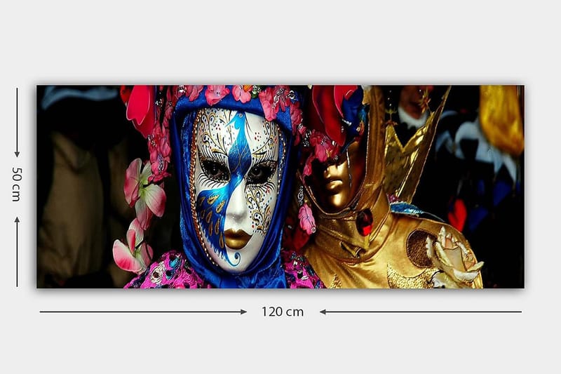 Canvasbilde YTY People Flerfarget - 120x50 cm - Innredning - Bilder & kunst - Lerretsbilder