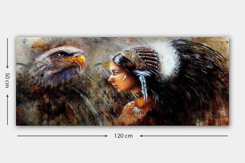 Canvasbilde YTY People Flerfarget - 120x50 cm - Innredning - Bilder & kunst - Lerretsbilder