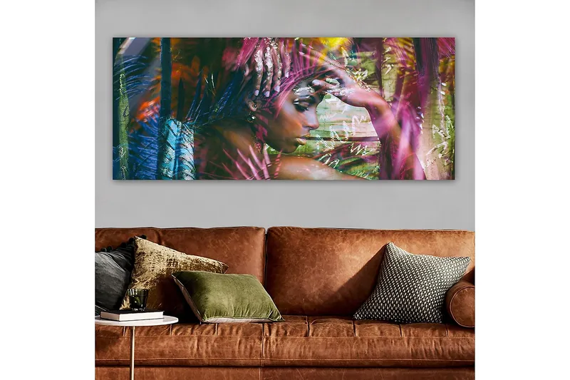 Canvasbilde YTY People Flerfarget - 120x50 cm - Innredning - Bilder & kunst - Lerretsbilder