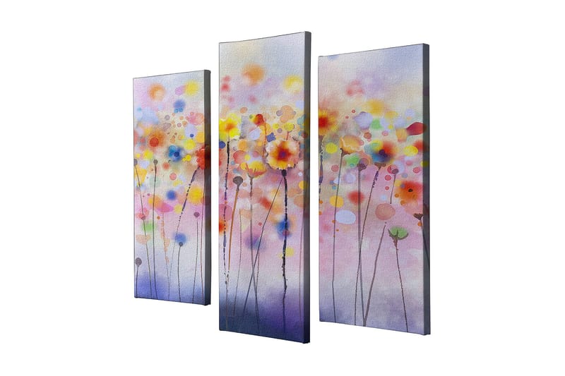 Decorative Canvas Painting (3 Pieces) 45x20, undefined