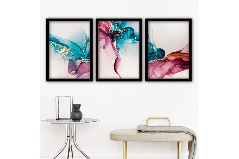Decorative Framed Painting (3 Pieces) 35x45, undefined