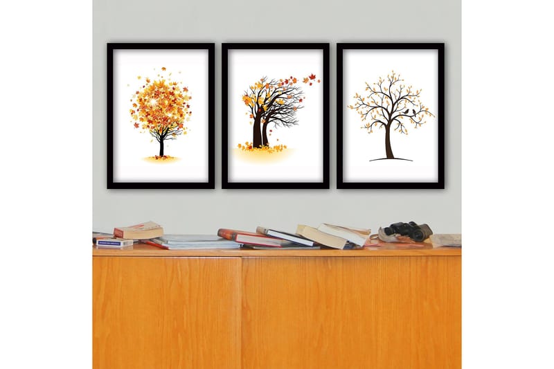Decorative Framed Painting (3 Pieces) 35x45, undefined