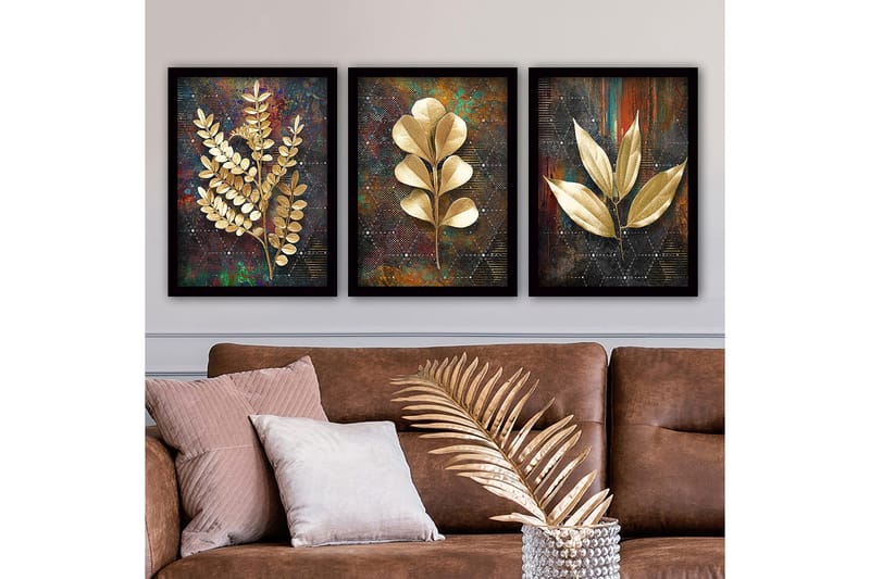 Decorative Framed Painting (3 Pieces) 35x45, undefined