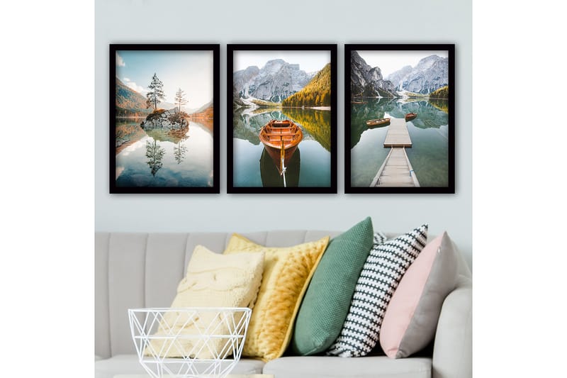 Decorative Framed Painting (3 Pieces) 35x45, undefined