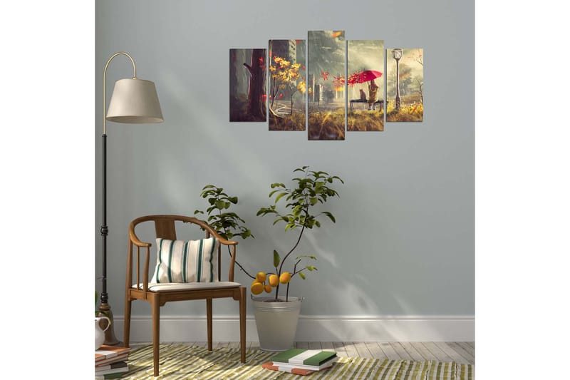 Decorative MDF Painting (5 Pieces) 20x60 - Innredning - Bilder & kunst - Lerretsbilder