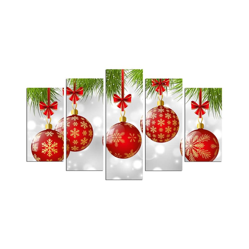 Decorative MDF Painting (5 Pieces) 20x60 - Innredning - Bilder & kunst - Lerretsbilder