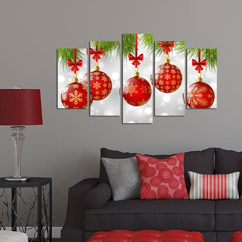 Decorative MDF Painting (5 Pieces) 20x60 - Innredning - Bilder & kunst - Lerretsbilder