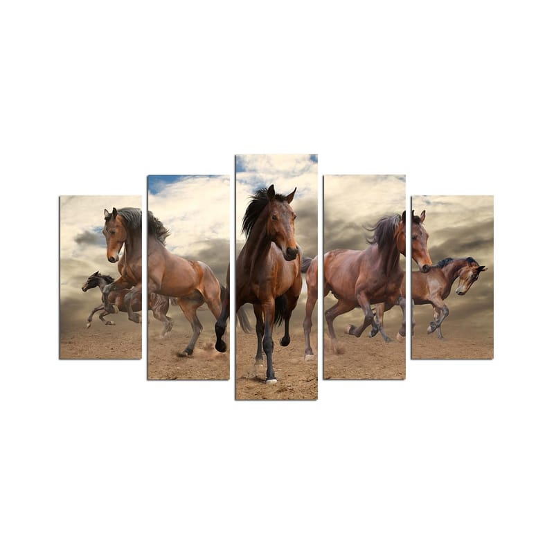 Decorative MDF Painting (5 Pieces) 20x60 - Innredning - Bilder & kunst - Lerretsbilder