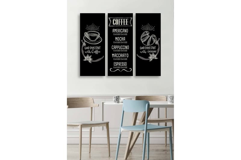 Decorative MDF Painting (3 Pieces) 20x50 - Innredning - Bilder & kunst - Lerretsbilder