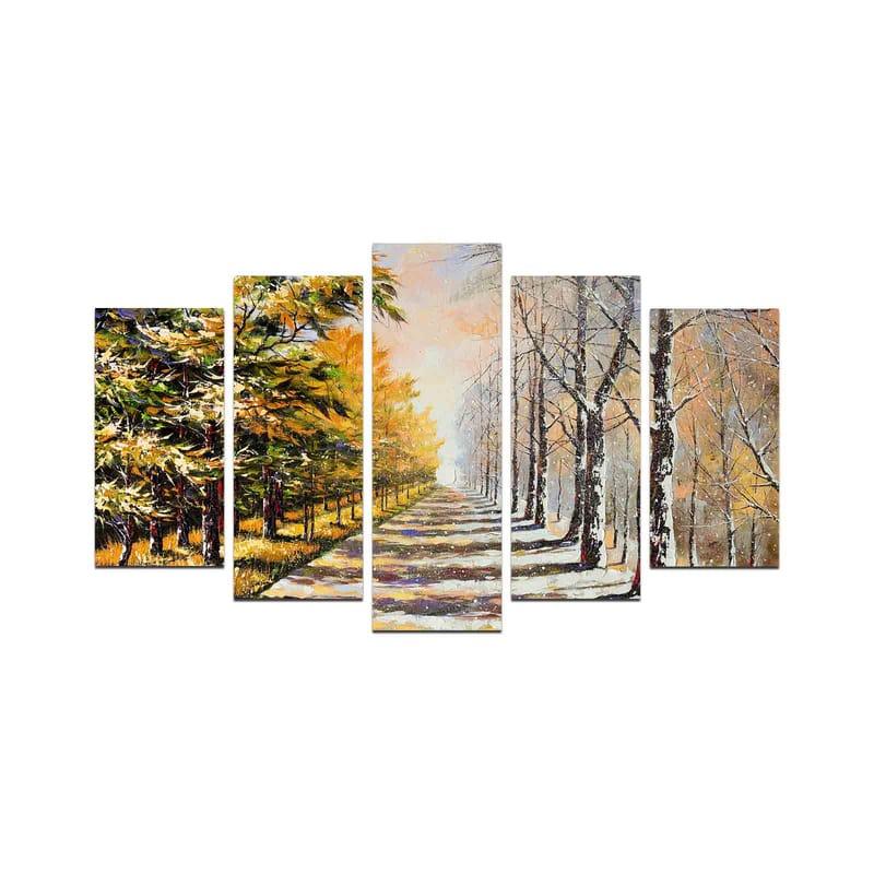 Decorative MDF Painting (5 Pieces) 20x60 - Innredning - Bilder & kunst - Lerretsbilder