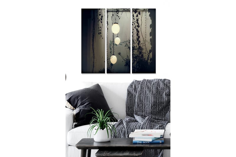 Decorative MDF Painting (3 Pieces) 20x50 - Innredning - Bilder & kunst - Lerretsbilder