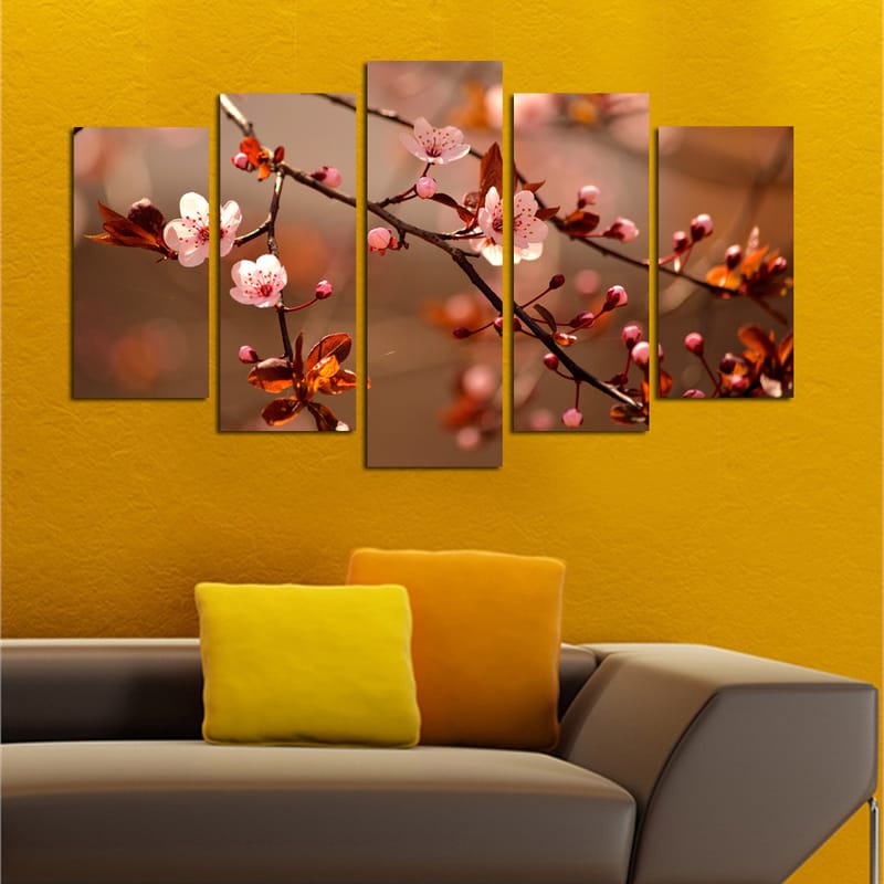 Decorative MDF Painting (5 Pieces) 20x60 - Innredning - Bilder & kunst - Lerretsbilder