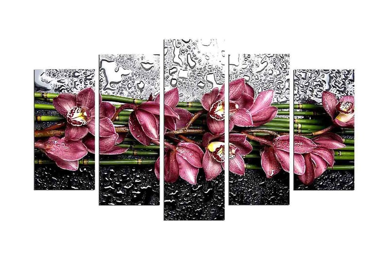 Decorative MDF Painting (5 Pieces) 20x60 - Innredning - Bilder & kunst - Lerretsbilder