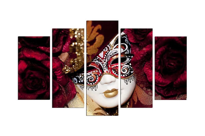 Decorative MDF Painting (5 Pieces) 20x60 - Innredning - Bilder & kunst - Lerretsbilder