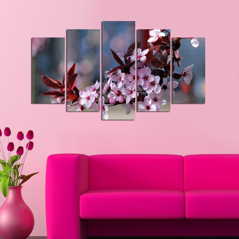 Decorative MDF Painting (5 Pieces) 20x60 - Innredning - Bilder & kunst - Lerretsbilder