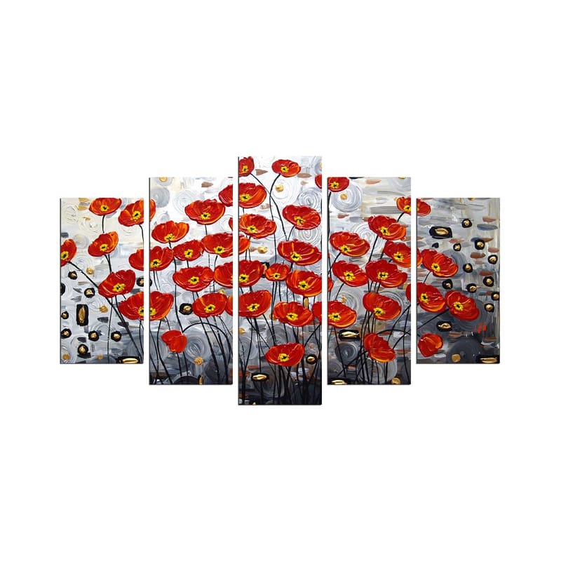 Decorative MDF Painting (5 Pieces) 20x60 - Innredning - Bilder & kunst - Lerretsbilder