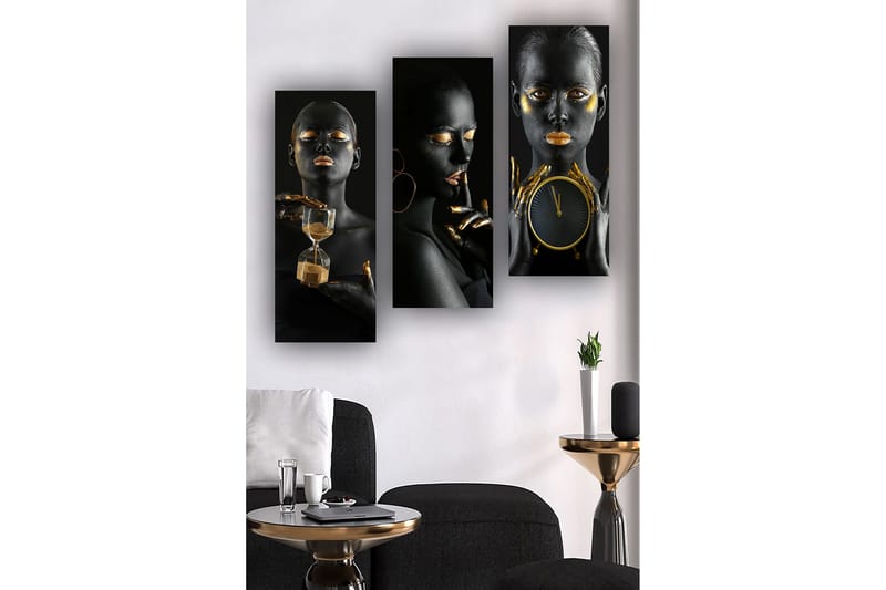 Decorative MDF Painting (3 Pieces) 20x50 - Innredning - Bilder & kunst - Lerretsbilder