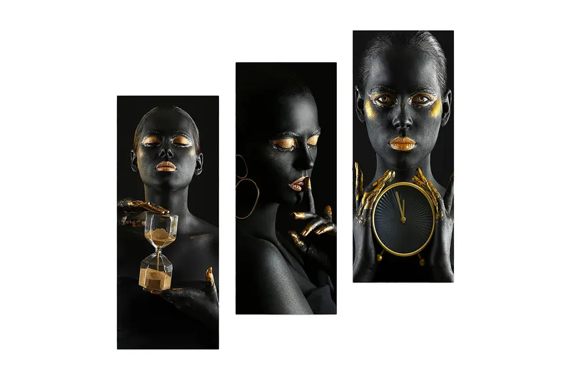 Decorative MDF Painting (3 Pieces) 20x50, undefined