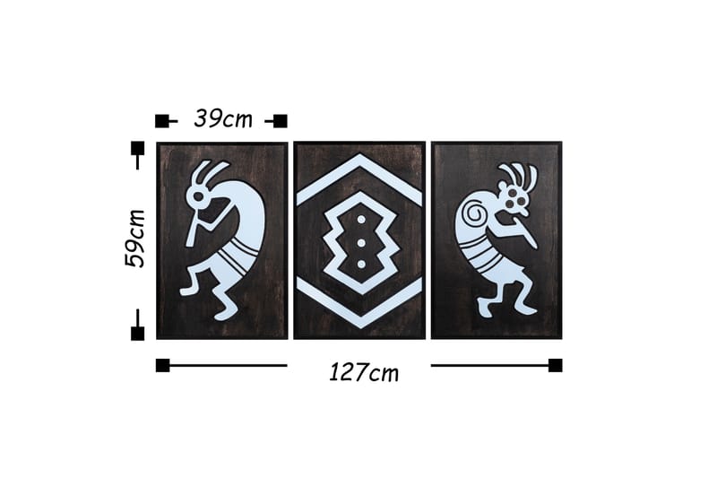 Dekorasjon Trebilder - Innredning - Bilder & kunst - Lerretsbilder