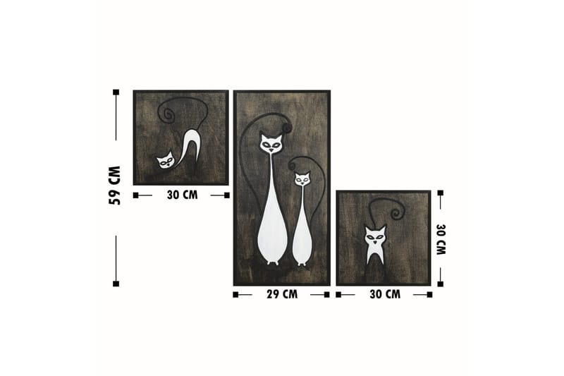 Dekorasjon Trebilder - Innredning - Bilder & kunst - Lerretsbilder