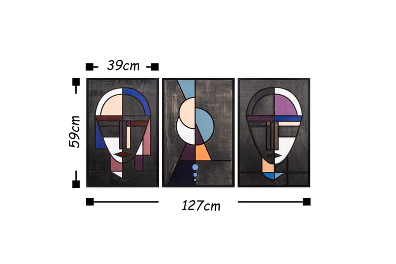 Dekorasjon Trebilder - Innredning - Bilder & kunst - Lerretsbilder