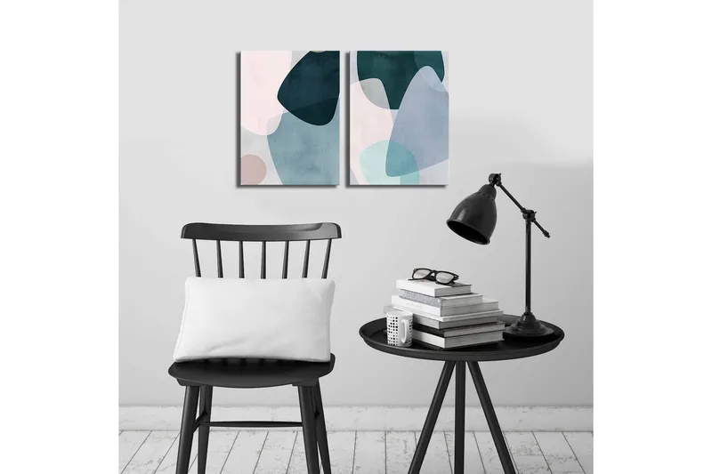 Dekorativ Canvasbilde 2 Deler - Flerfarget - Innredning - Bilder & kunst - Lerretsbilder