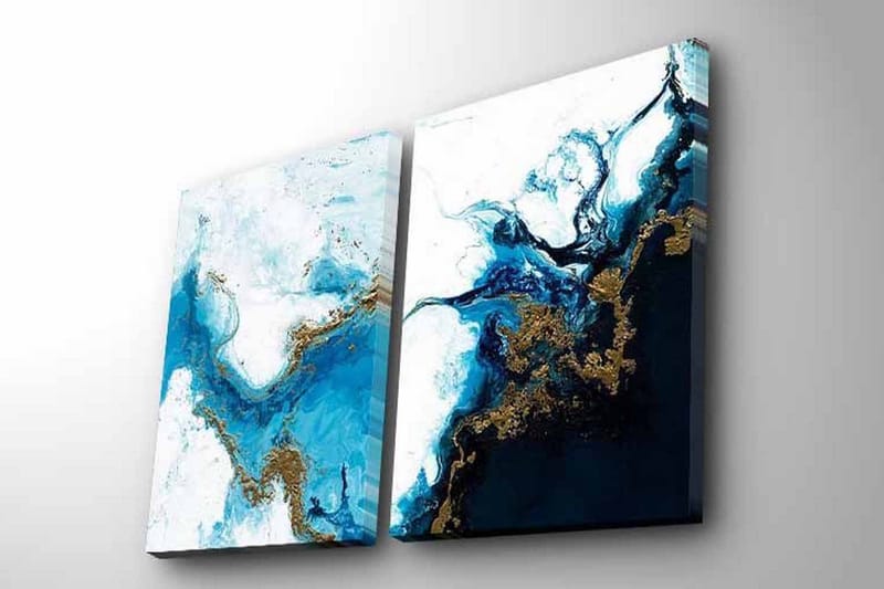 Dekorativ Canvasbilde 2 Deler - Flerfarget - Innredning - Bilder & kunst - Lerretsbilder