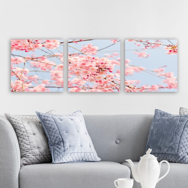 Dekorativ Canvasbilde 3-Deler 30x30 cm - Flerfarget - Innredning - Bilder & kunst - Lerretsbilder