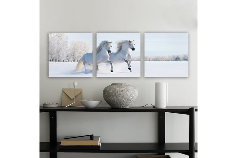 Dekorativ Canvasbilde 3-Deler 30x30 cm - Flerfarget - Innredning - Bilder & kunst - Lerretsbilder