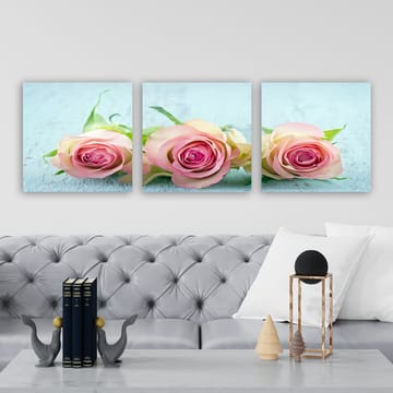 Dekorativ Canvasbilde 3-Deler 30x30 cm - Flerfarget - Innredning - Bilder & kunst - Lerretsbilder