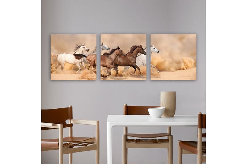 Dekorativ Canvasbilde 3-Deler 30x30 cm - Flerfarget - Innredning - Bilder & kunst - Lerretsbilder