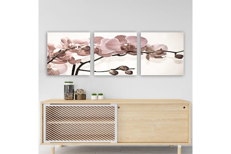 Dekorativ Canvasbilde 3-Deler 30x30 cm - Flerfarget - Innredning - Bilder & kunst - Lerretsbilder