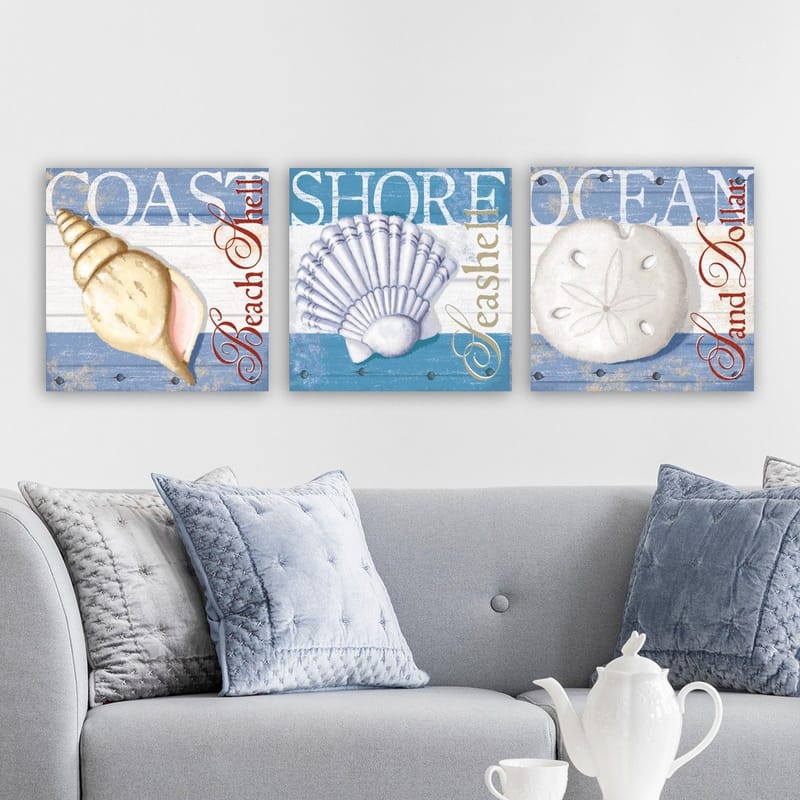 Dekorativ Canvasbilde 3-Deler 30x30 cm - Flerfarget - Innredning - Bilder & kunst - Lerretsbilder