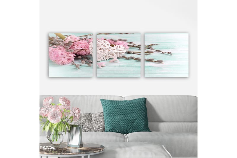 Dekorativ Canvasbilde 3-Deler 30x30 cm, Flerfarget