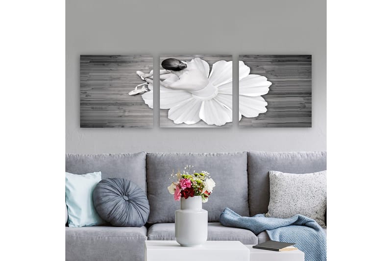 Dekorativ Canvasbilde 3-Deler 30x30 cm, Flerfarget