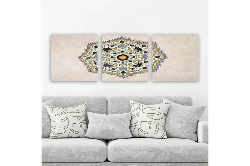 Dekorativ Canvasbilde 3-Deler 30x30 cm, Flerfarget