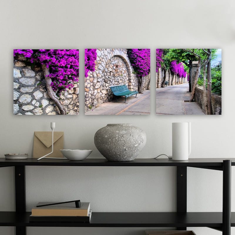 Dekorativ Canvasbilde 3-Deler 30x30 cm - Flerfarget - Innredning - Bilder & kunst - Lerretsbilder