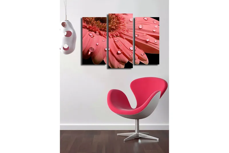 Dekorativ Canvasbilde 3-Deler 45x20 cm - Flerfarget - Innredning - Bilder & kunst - Lerretsbilder