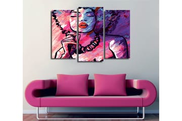 Dekorativ Canvasbilde 3-Deler 45x20 cm - Flerfarget - Innredning - Bilder & kunst - Lerretsbilder
