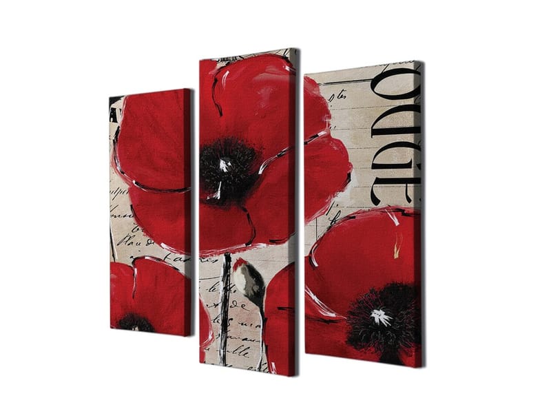 Dekorativ Canvasbilde 3-Deler 45x20 cm - Flerfarget - Innredning - Bilder & kunst - Lerretsbilder