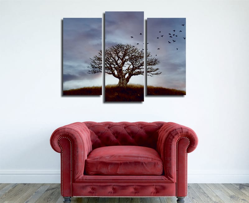 Dekorativ Canvasbilde 3-Deler 45x20 cm - Flerfarget - Innredning - Bilder & kunst - Lerretsbilder