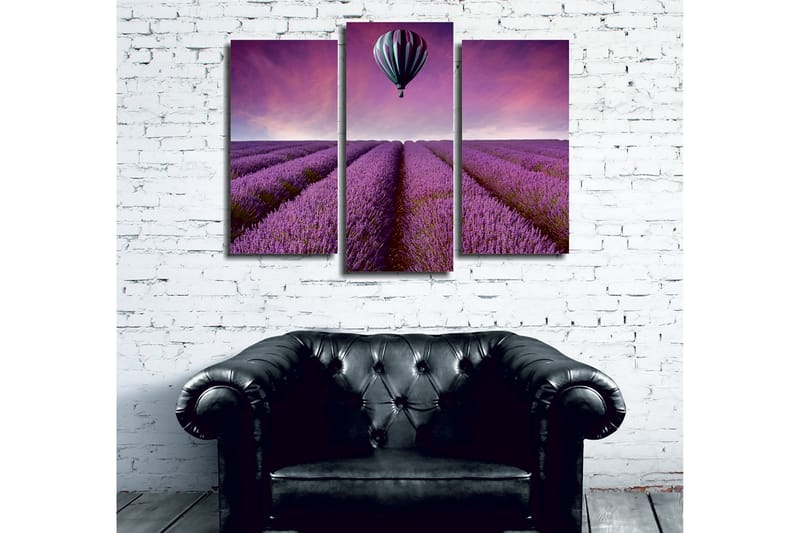 Dekorativ Canvasbilde 3-Deler 45x20 cm - Flerfarget - Innredning - Bilder & kunst - Lerretsbilder