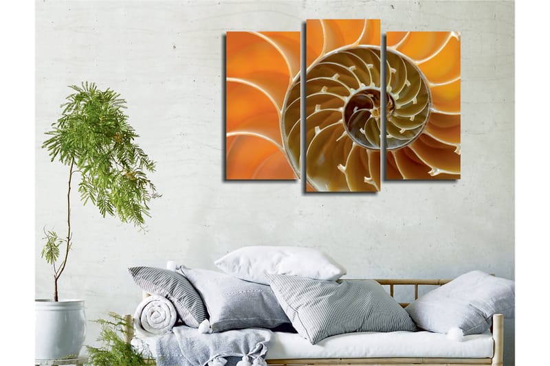 Dekorativ Canvasbilde 3-Deler 45x20 cm - Flerfarget - Innredning - Bilder & kunst - Lerretsbilder